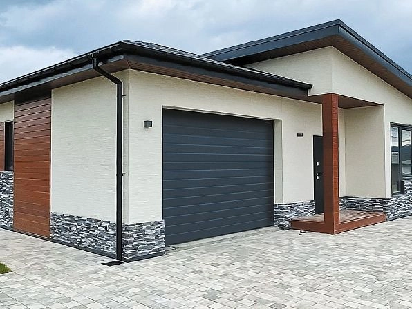 Cекционные ворота 3100х2600 мм антрацитовые DoorHan RSD02, birobidzhan.doorhan.ru